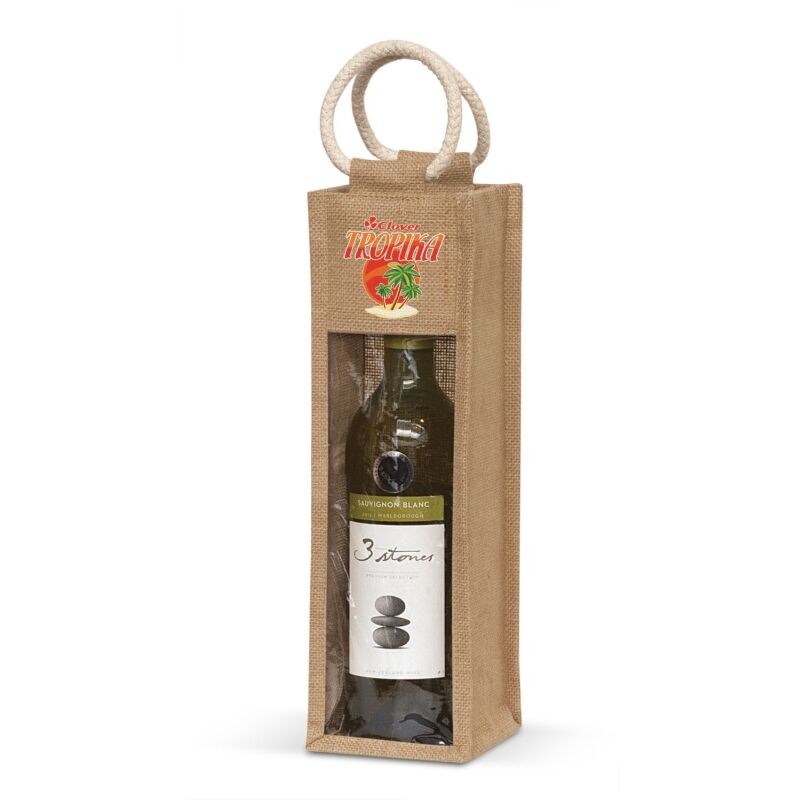 Serena Jute Wine Carrier - 108039