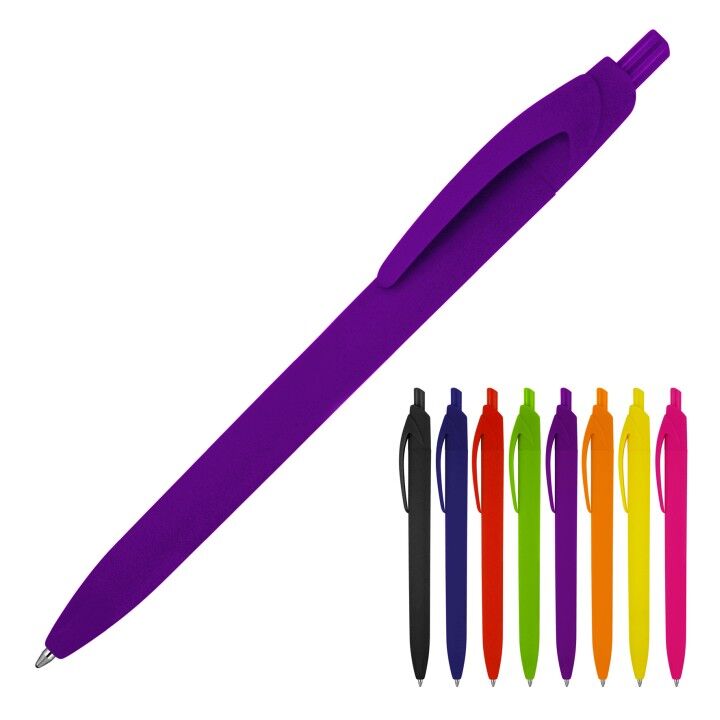 Mila Matte Rubber Ballpoint Pen -  Z695