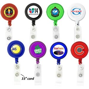 Round-Shaped Retractable Badge Holder K-301